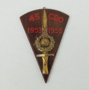 No.45 Commando Plaque King's Crown