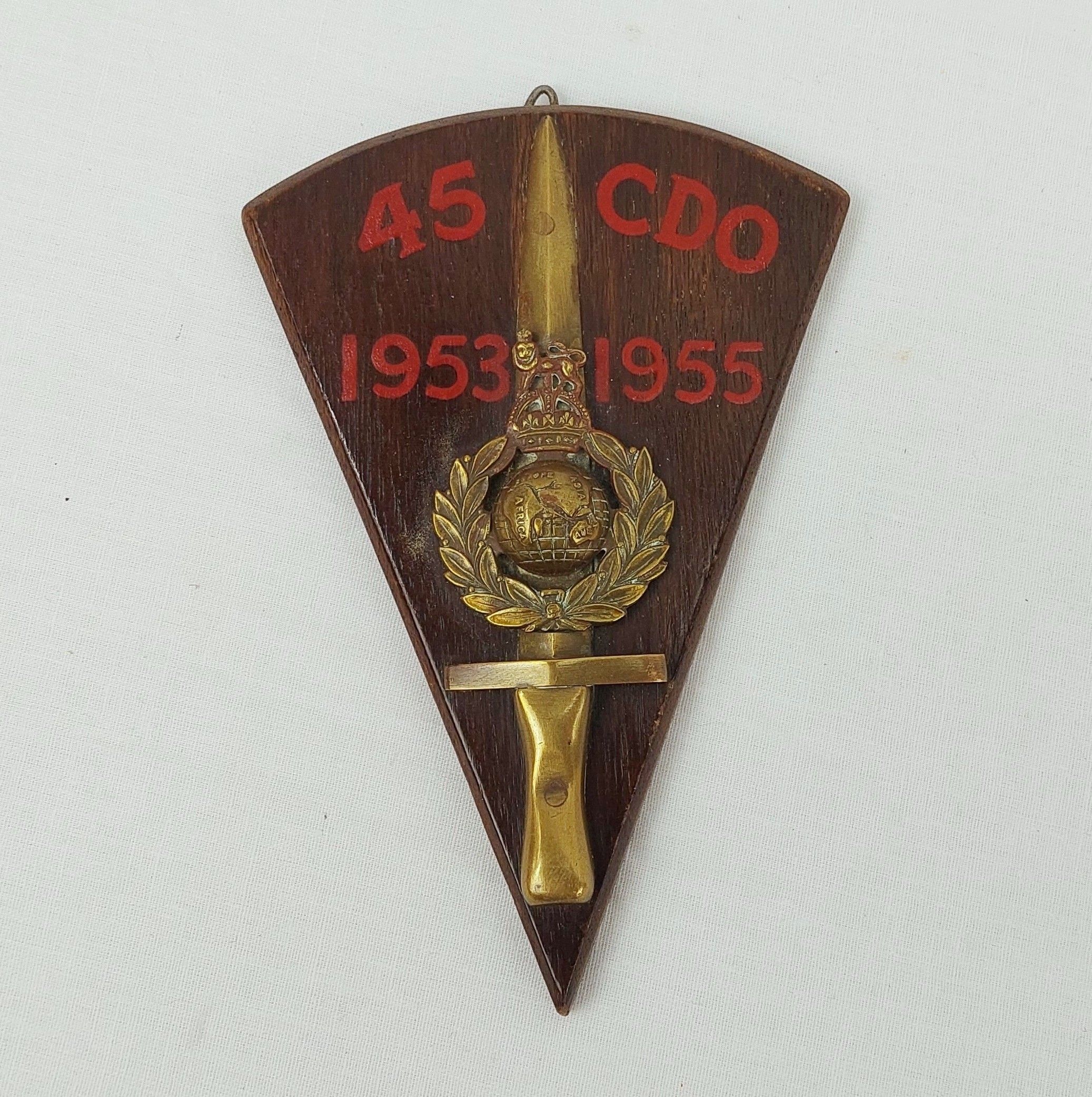 No.45 Commando Plaque King's Crown