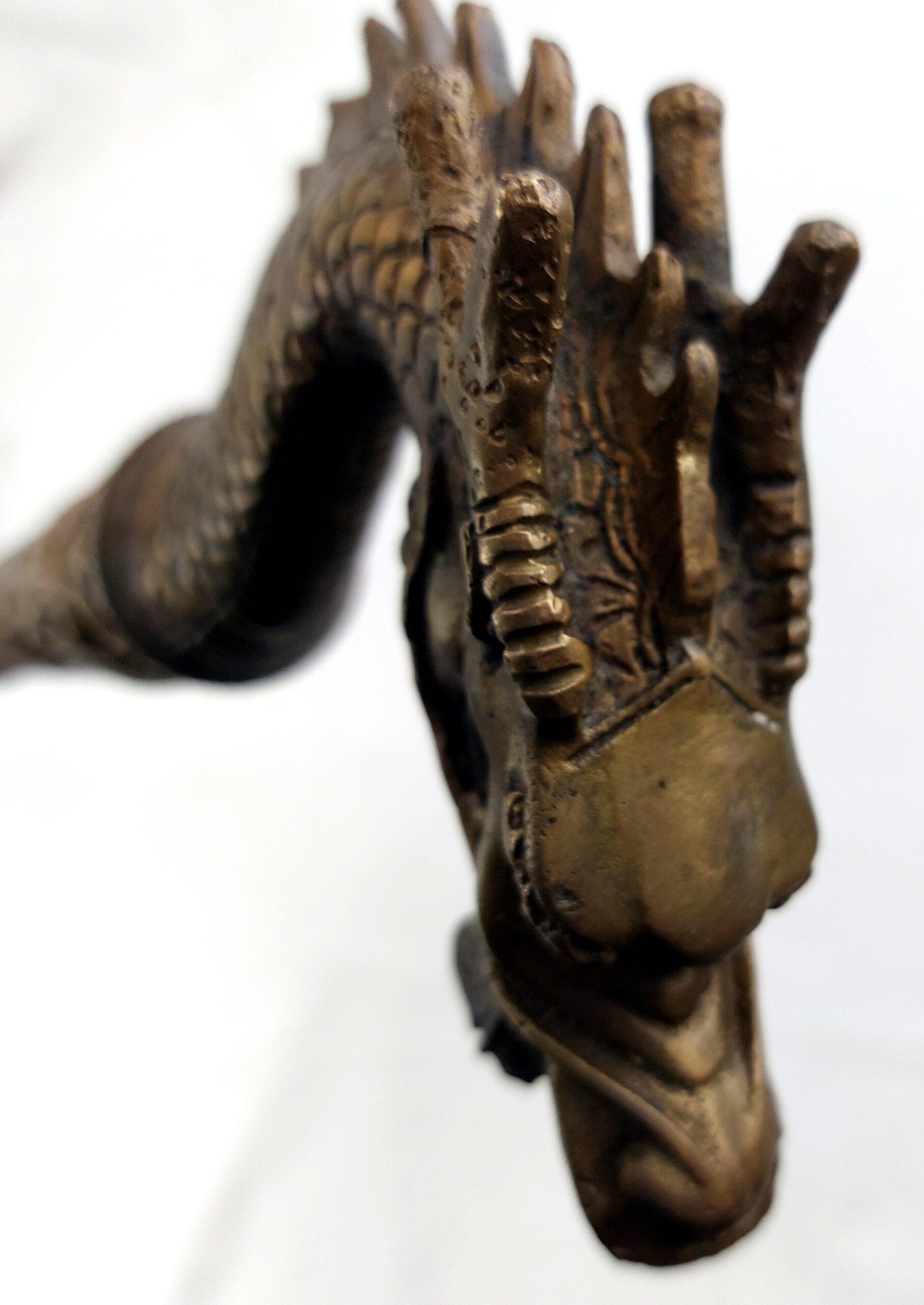 Ornate Dragon Headed, Copper Sword Stick - Reserved - Image 14