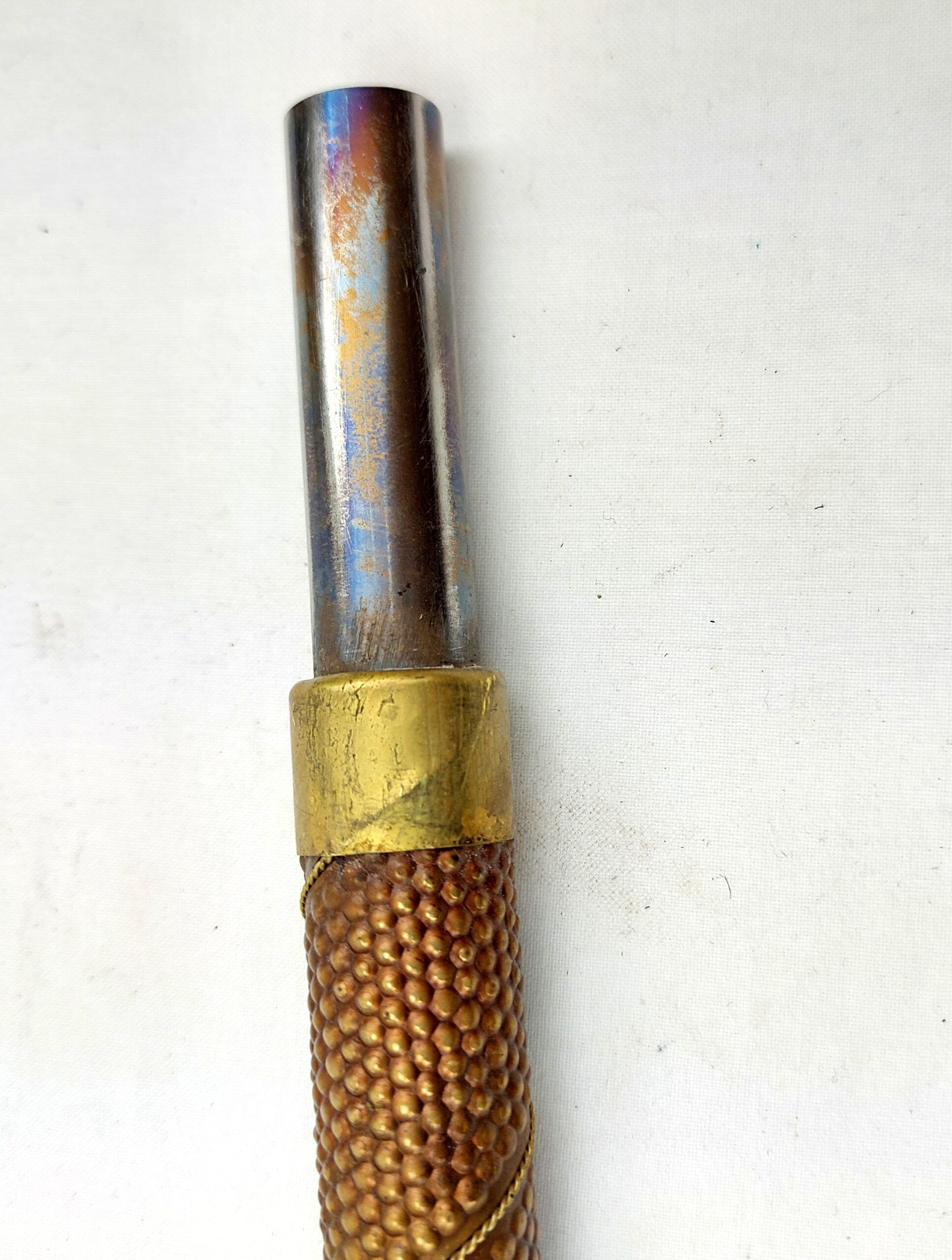 Ornate Dragon Headed, Copper Sword Stick - Reserved - Image 9