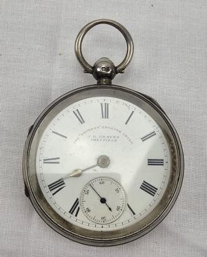 Oversize The Express English Lever Pocket Watch By J G Graves Of Sheffield