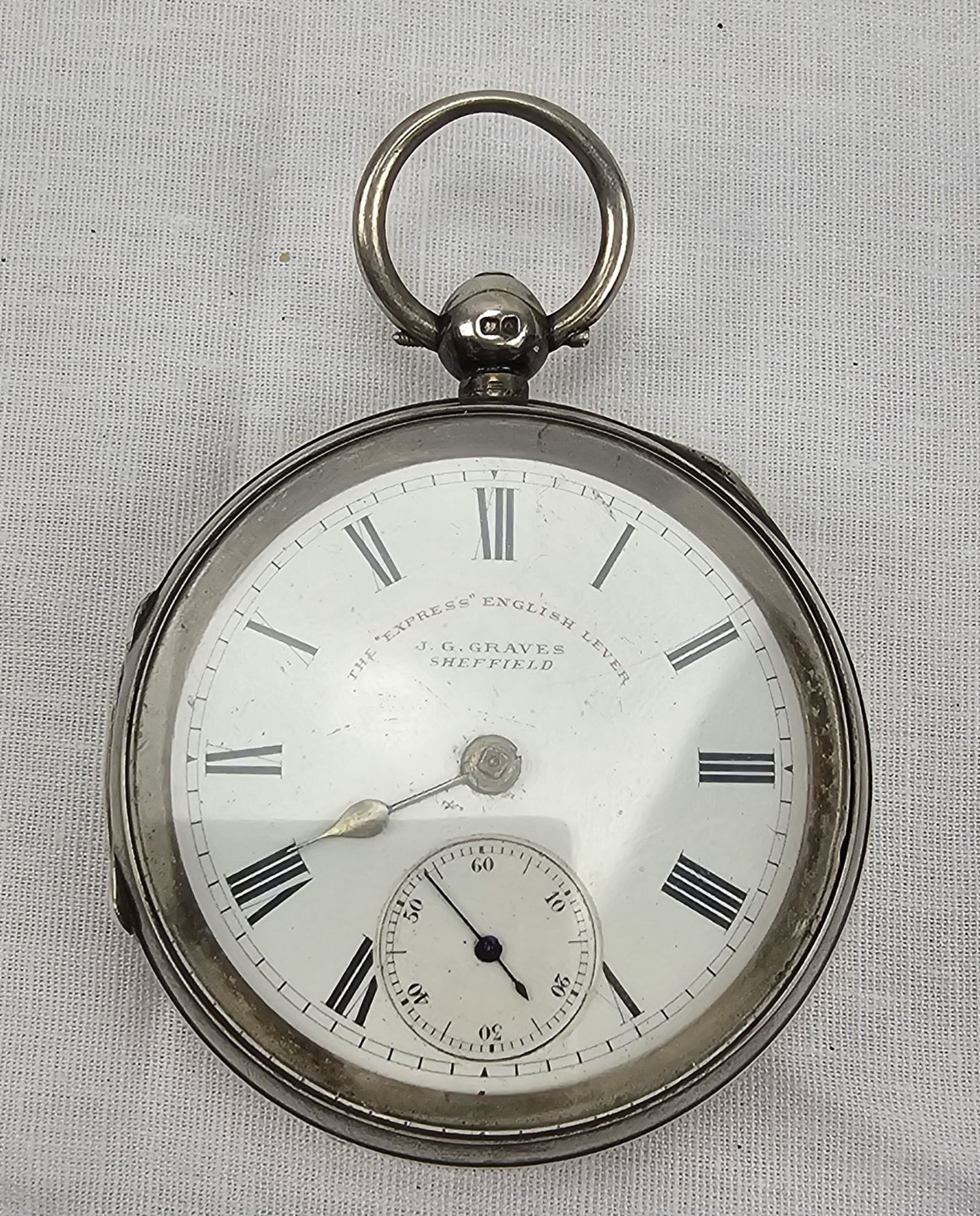 Oversize The Express English Lever Pocket Watch By J G Graves Of Sheffield