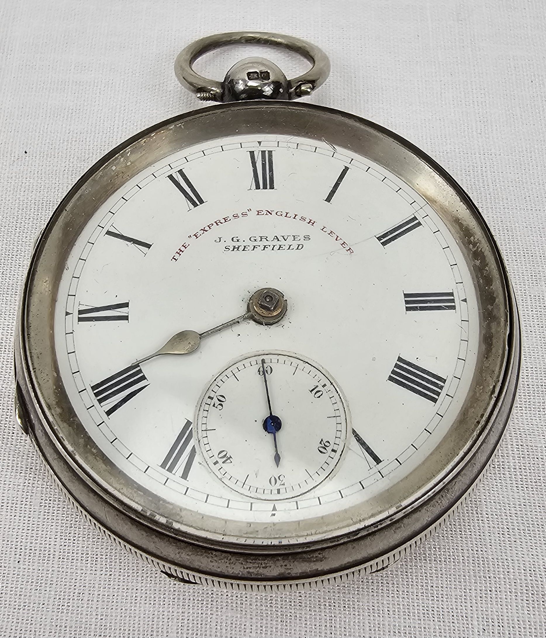 Oversize The Express English Lever Pocket Watch By J G Graves Of Sheffield - Image 5
