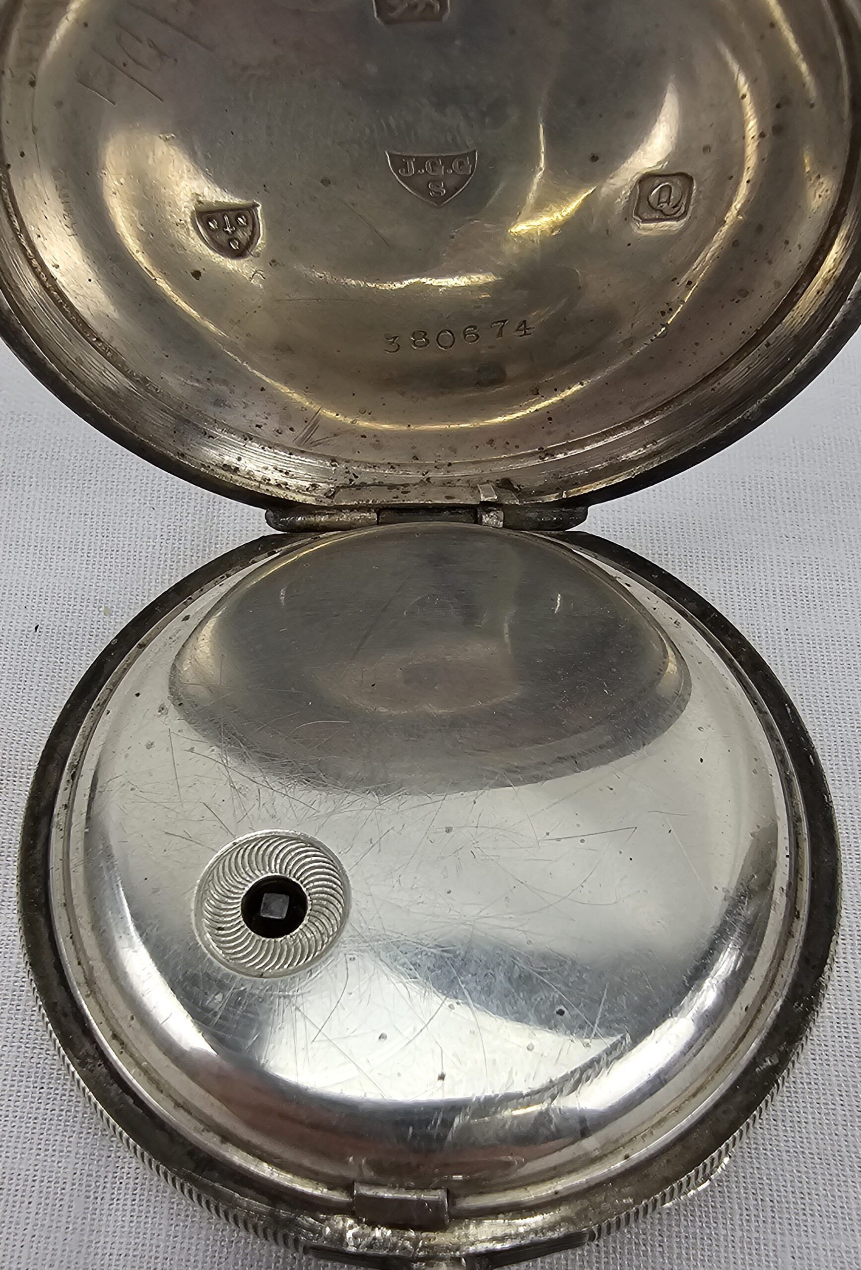 Oversize The Express English Lever Pocket Watch By J G Graves Of Sheffield - Image 3