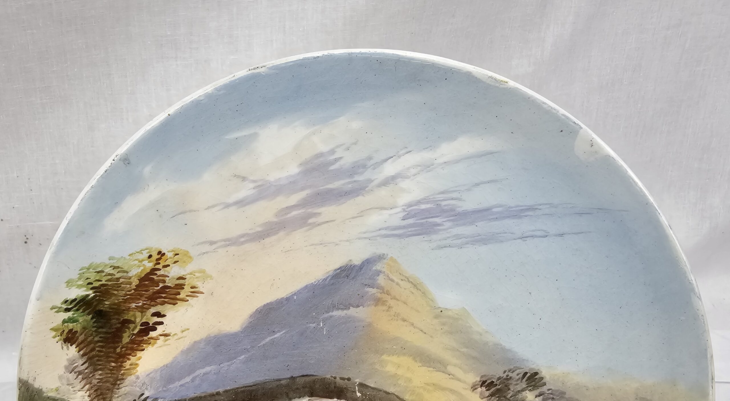 Pair Of Circa 1900 Hand Painted Plates - Image 4