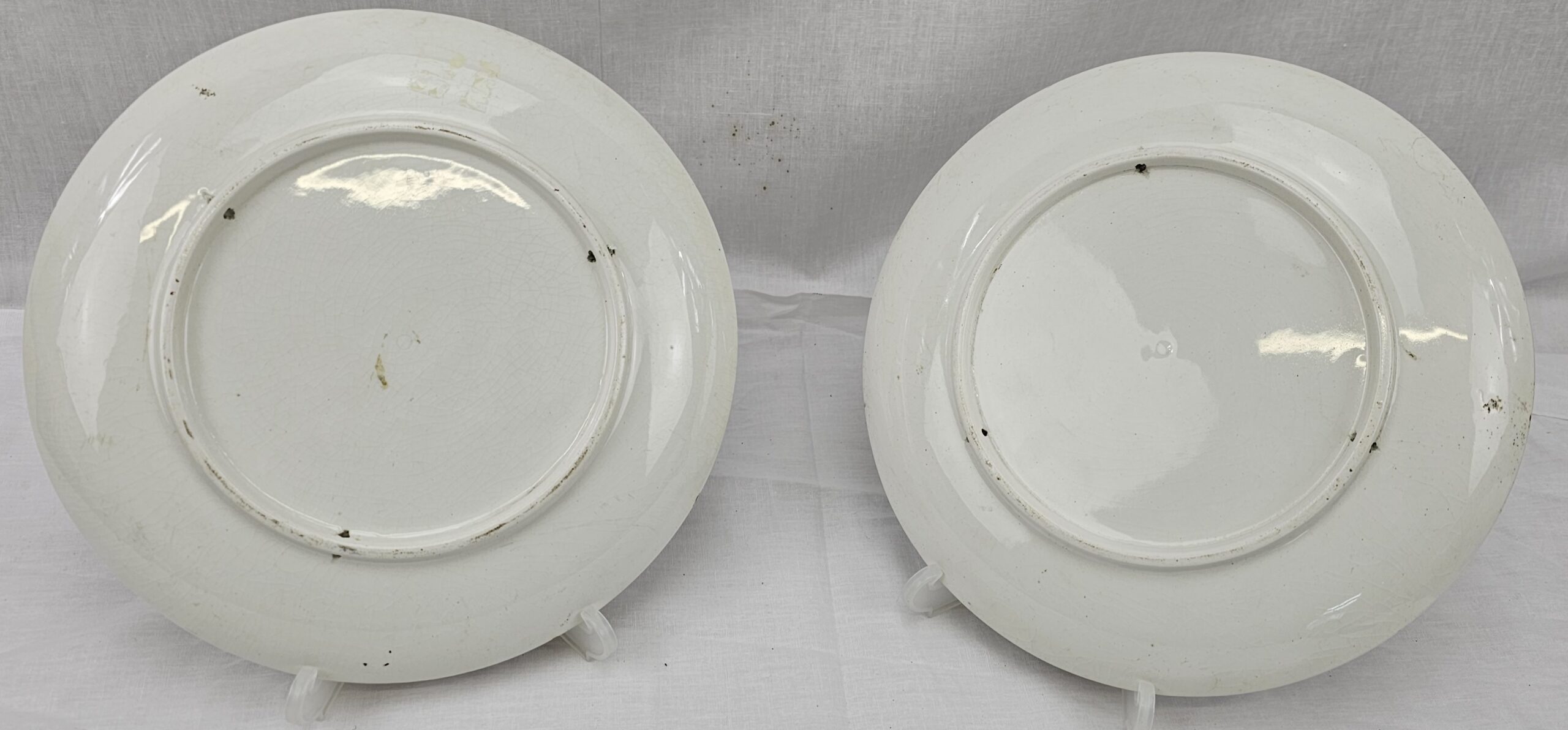 Pair Of Circa 1900 Hand Painted Plates - Image 6