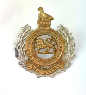 Rhodesian Corps of Engineers Bi-Metal Cap Badge, 2 lugs