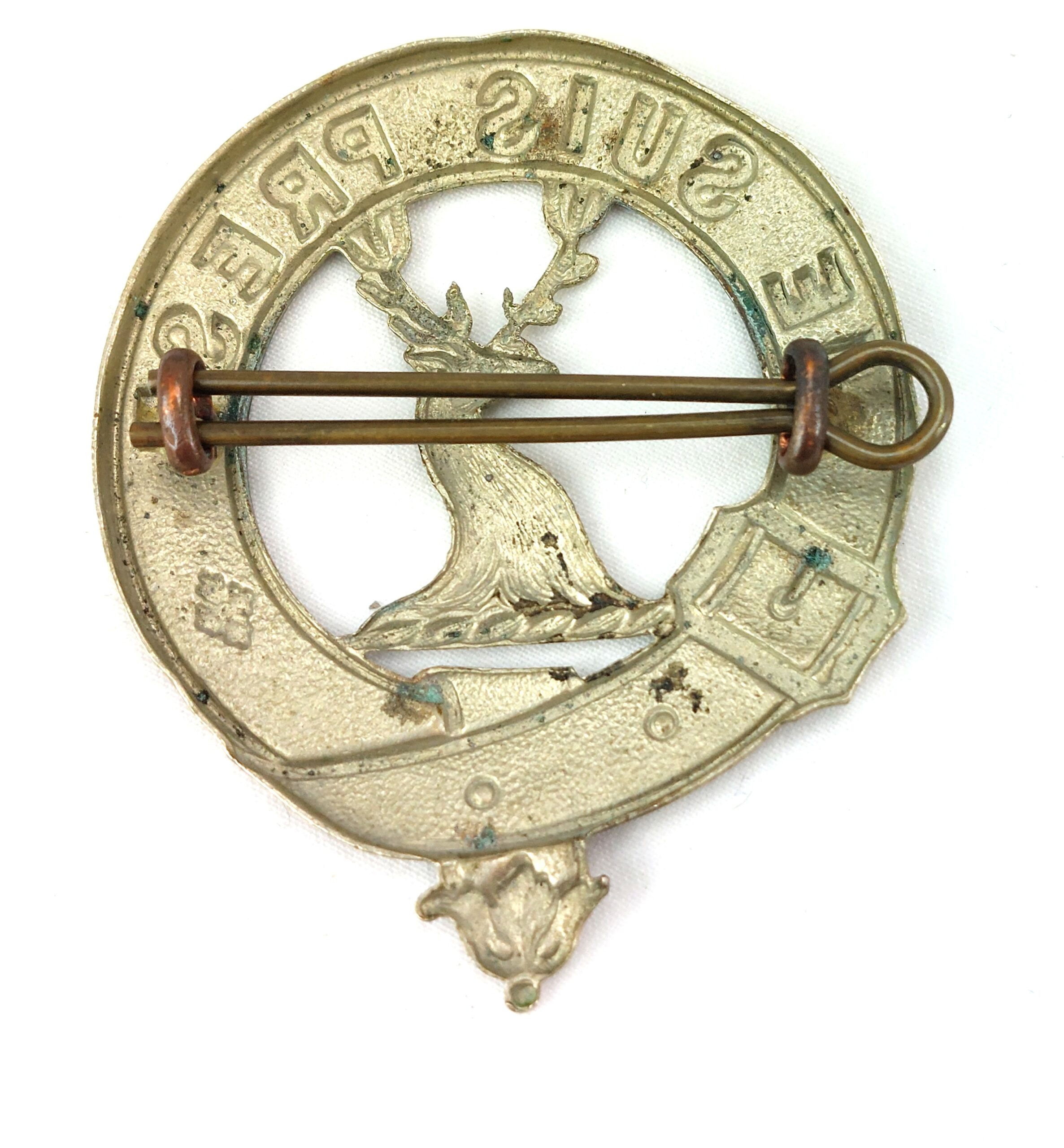 Scottish, Lovats Scouts Cap Badge - Je Suis Prest, 2 Lugs - Image 2
