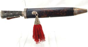 Scottish, Victorian, Bandsmans or Pipers Dirk, Silver Mounted with Scabbard, Tassel and Belt Loop. Made in London.