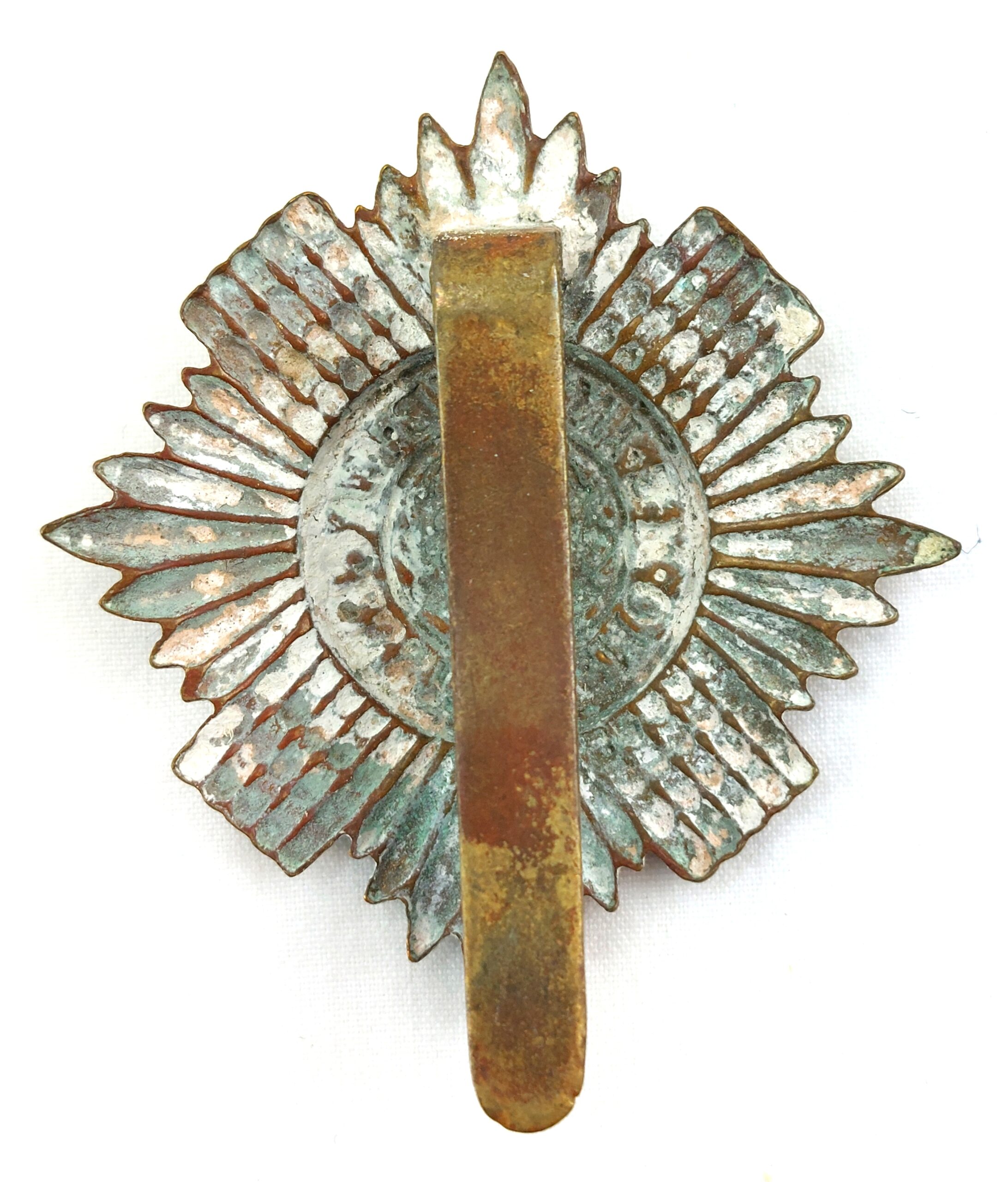 Scottish, WW1, Original The Royal Scots Guards Brass Cap Badge, Brass Slide - Image 2