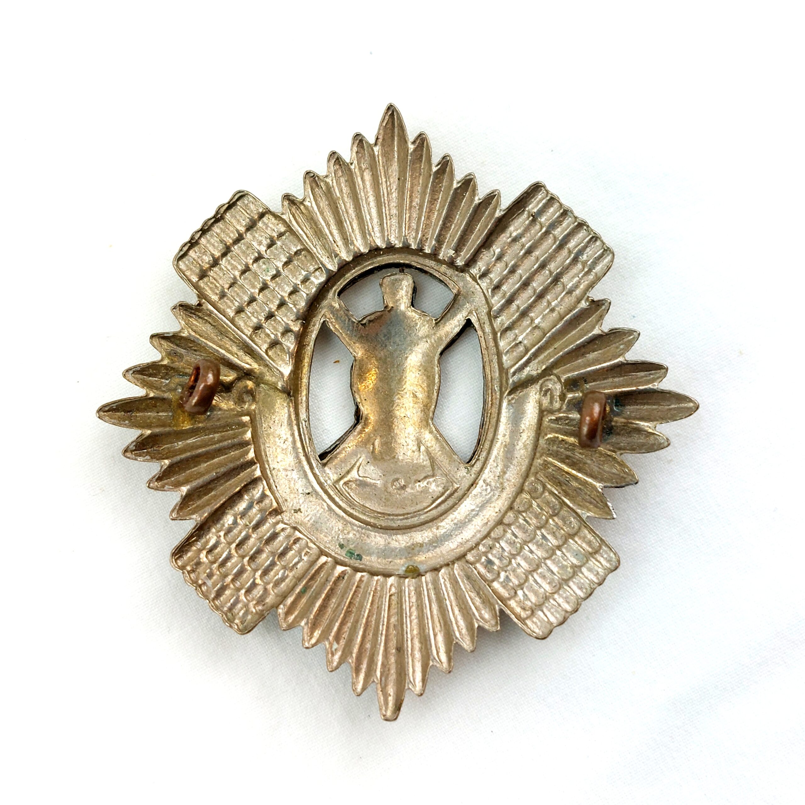 Scottish, WW2, Original The Royal Scotts (Lothian Regiment) Bi-Metal Cap Badge, 2 Lugs - Image 2