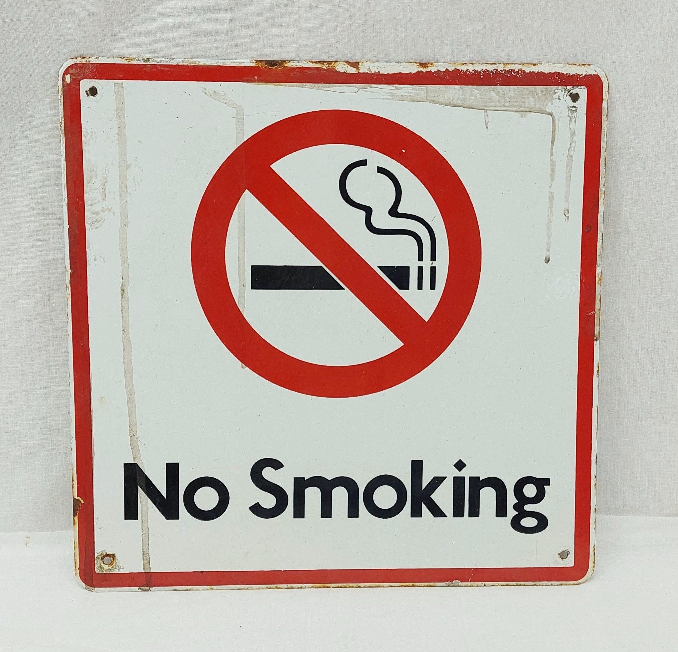 Vintage London Underground Enamel No Smoking Sign