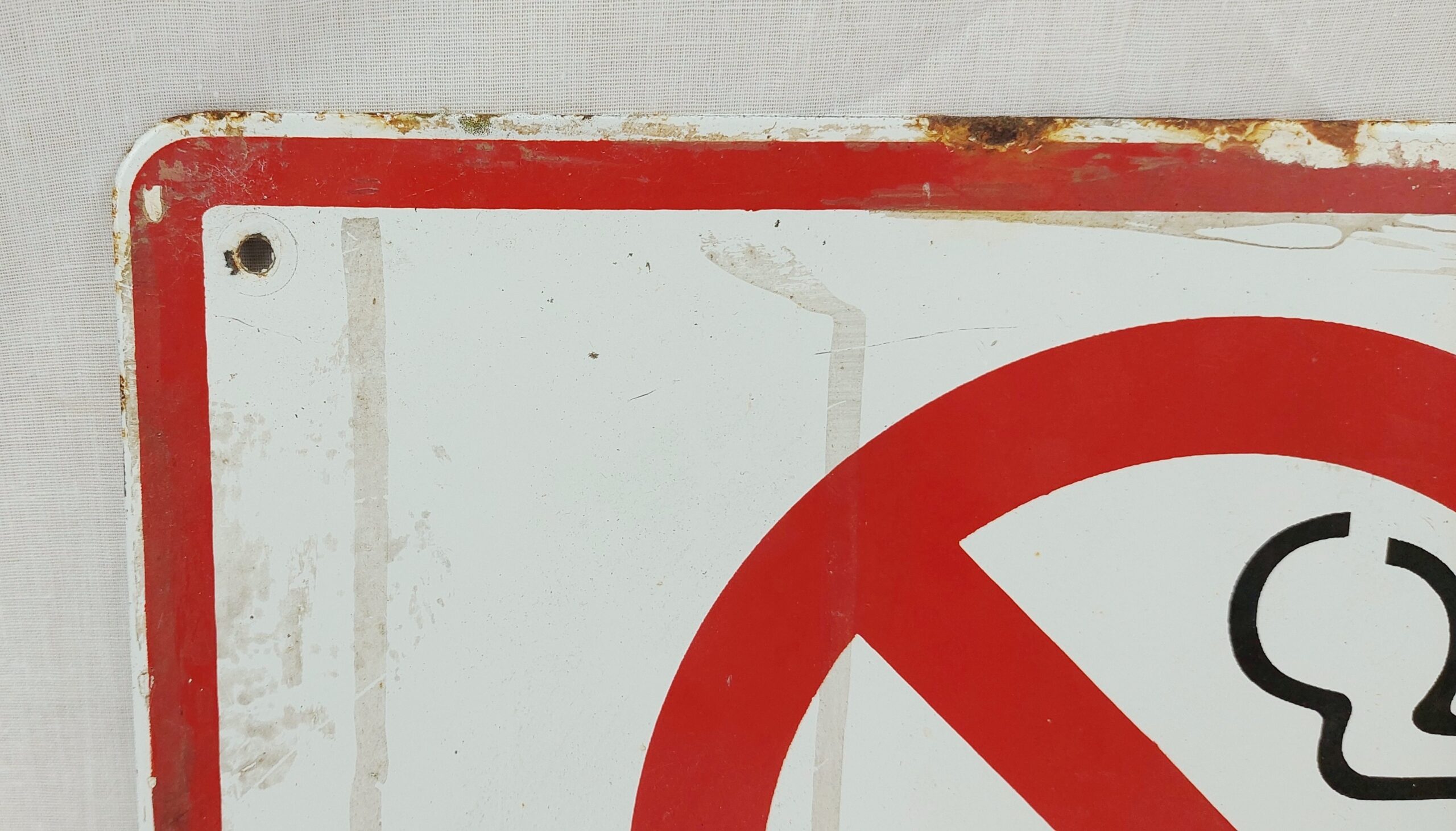 Vintage London Underground Enamel No Smoking Sign - Image 5