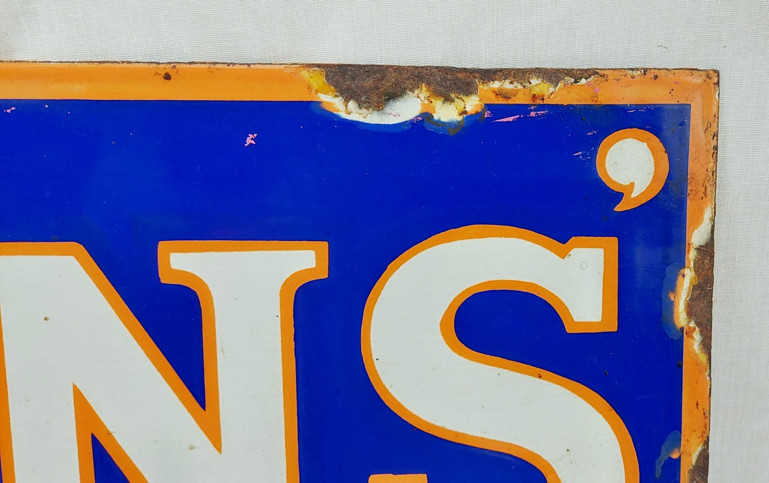 Vintage Lyon's Tea Enamel Advertising Sign - Image 11