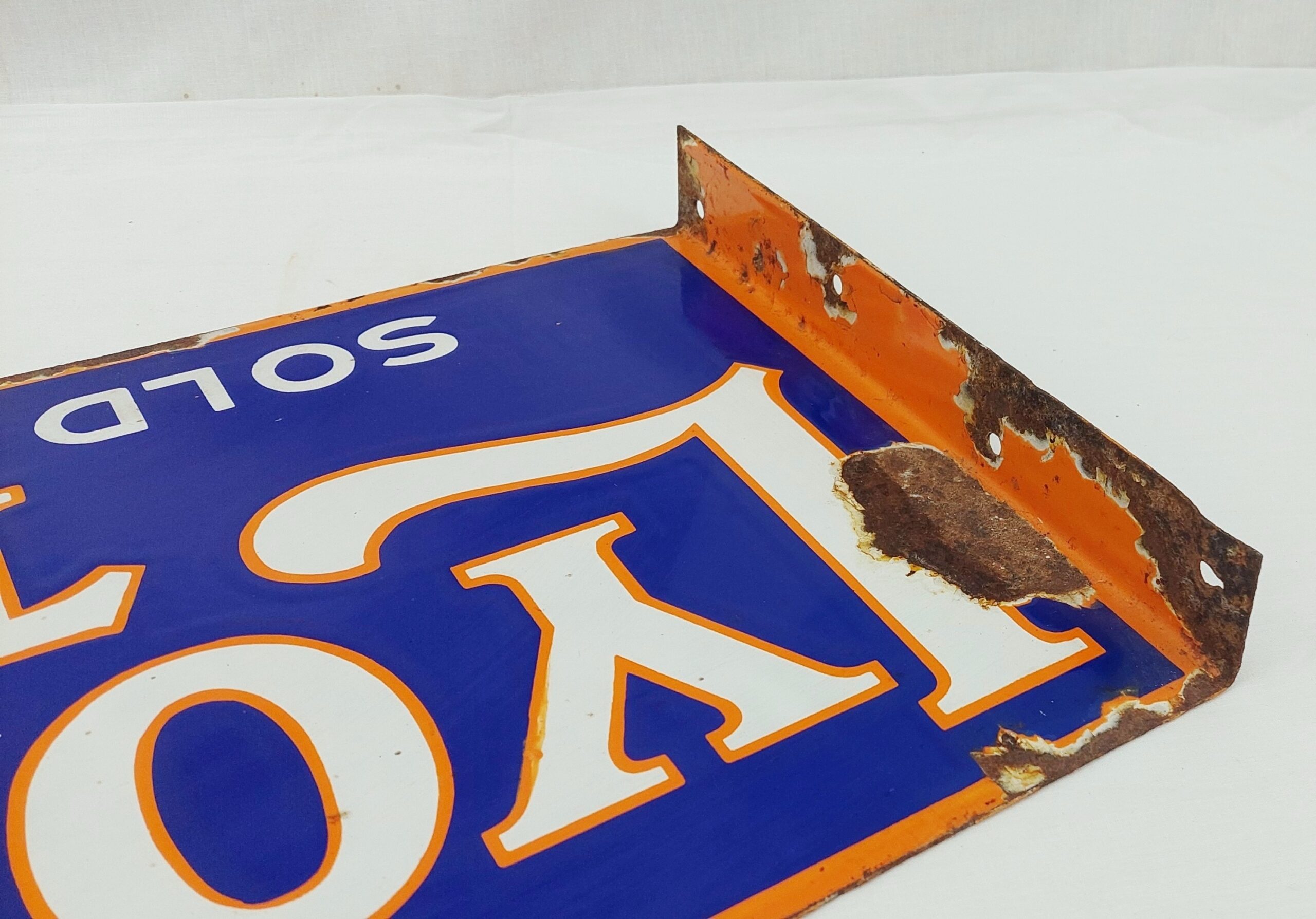 Vintage Lyon's Tea Enamel Advertising Sign - Image 7