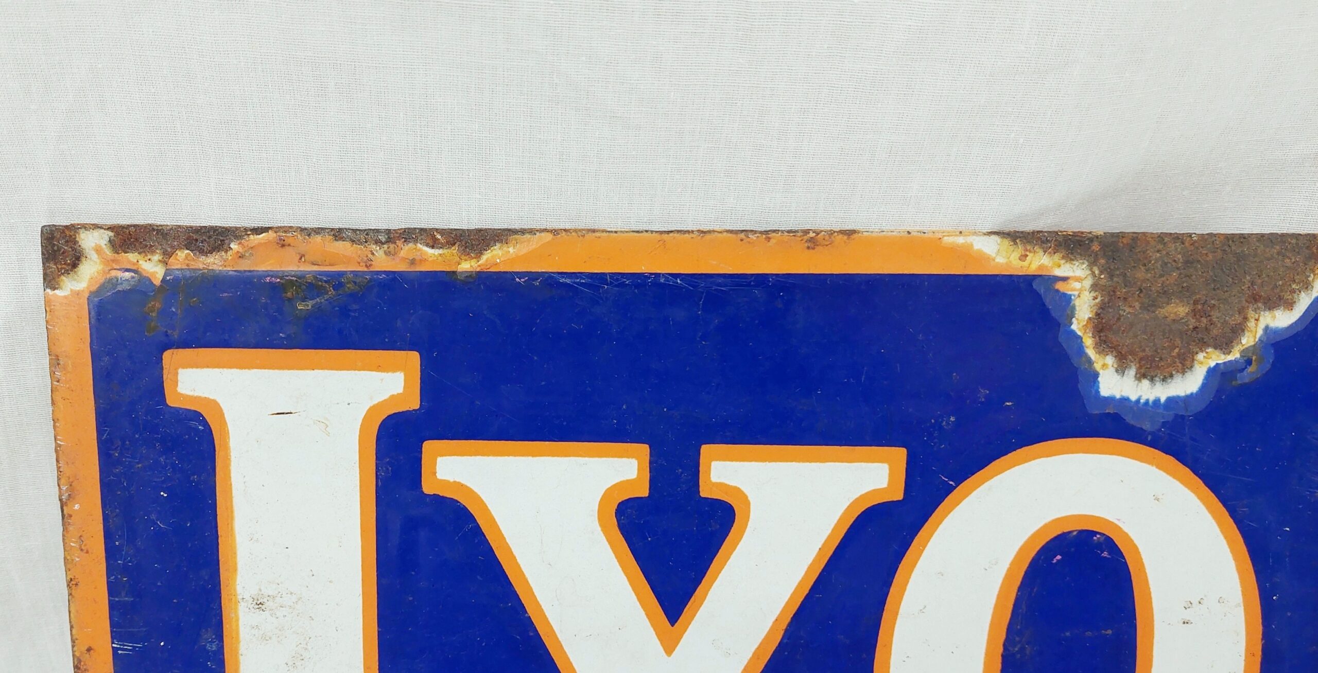 Vintage Lyon's Tea Enamel Advertising Sign - Image 5