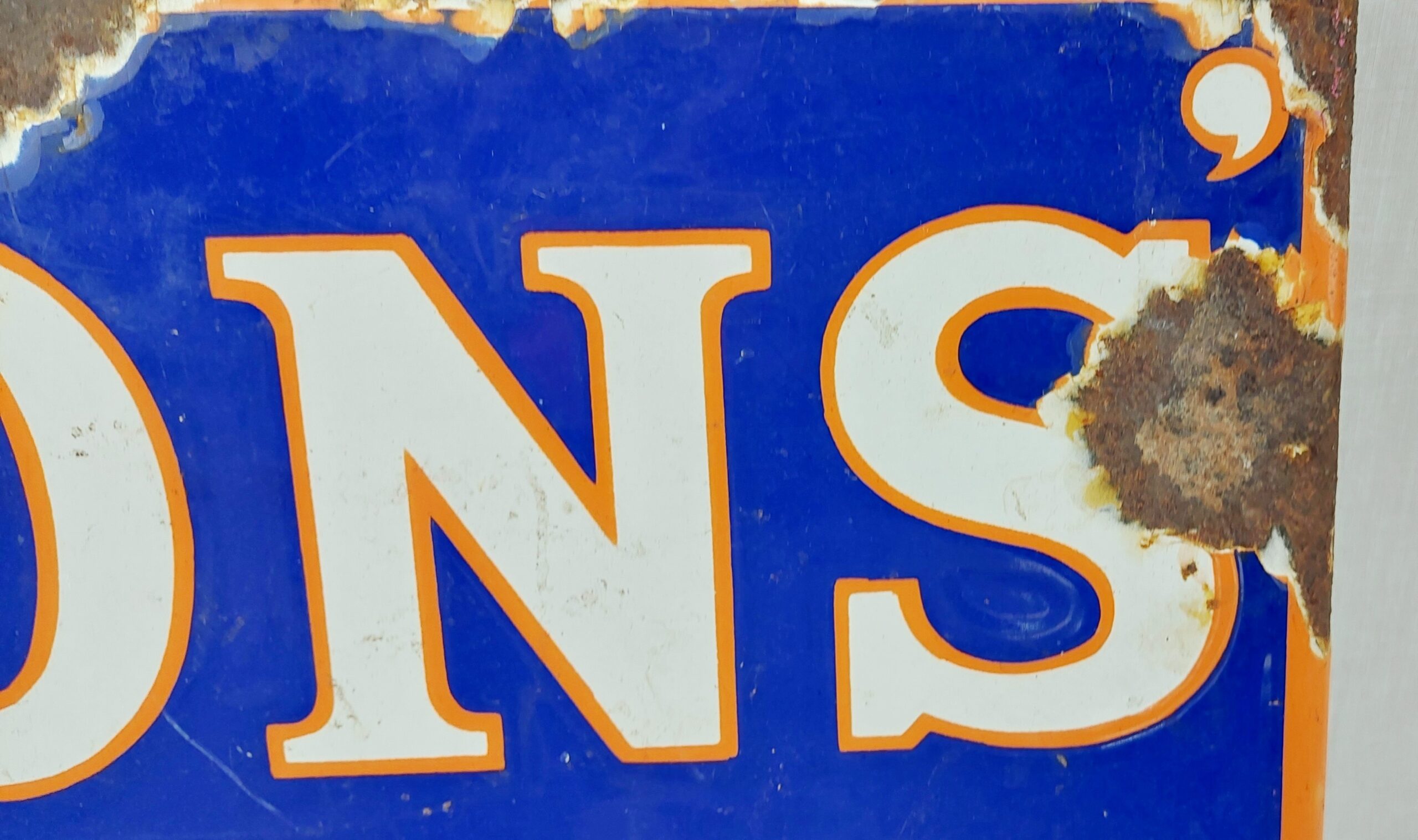 Vintage Lyon's Tea Enamel Advertising Sign - Image 4