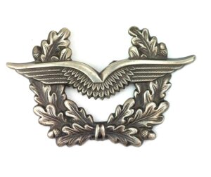 West German, Federal Republic of Germany Air Force Gunmetal Cap Badge, 4 blades