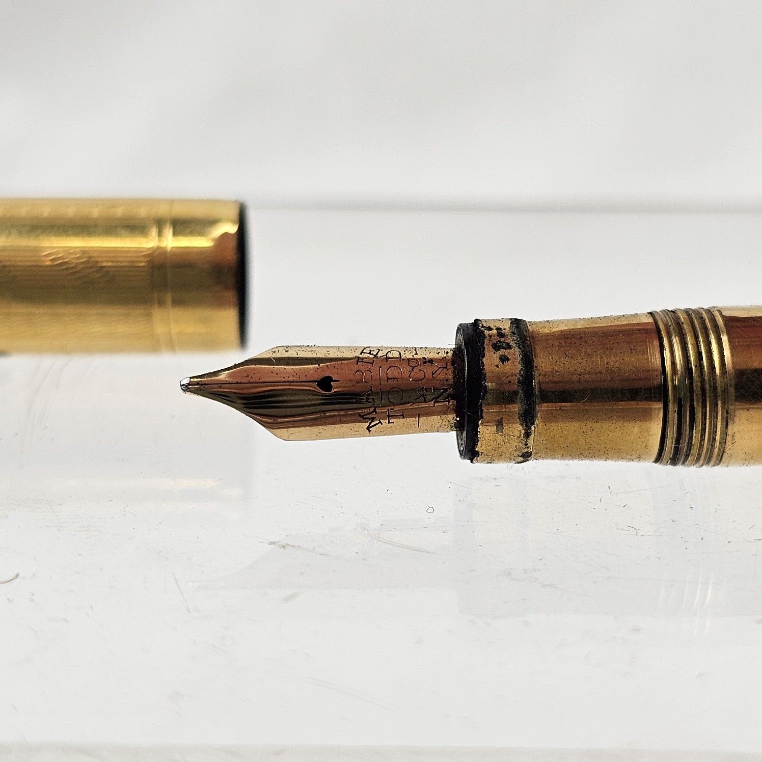 1920's Gold Plated Mabie Todd Fountain Pen - Image 4