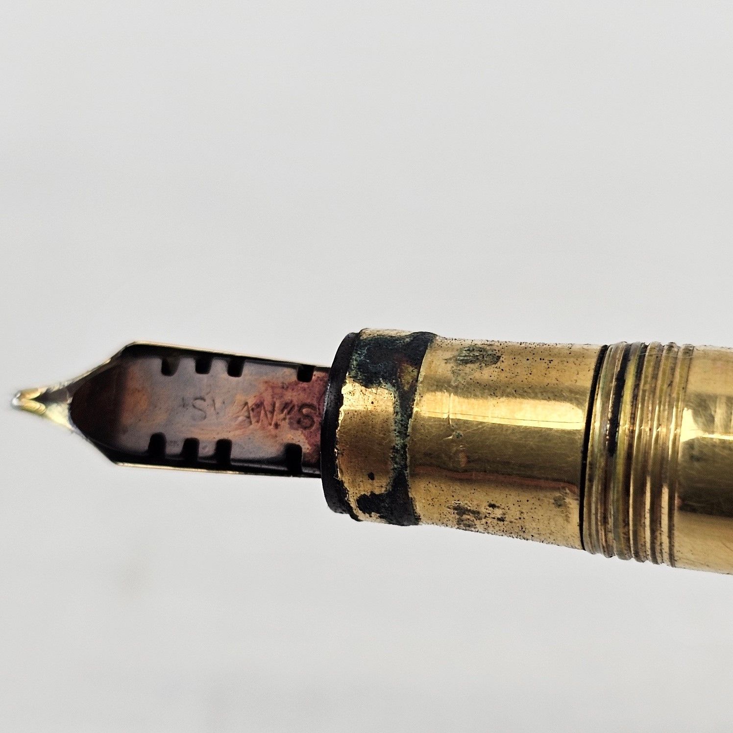 1920's Gold Plated Mabie Todd Fountain Pen - Image 3
