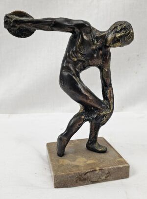 1930's Art Deco Bronze Ancient Greek Discus Thrower
