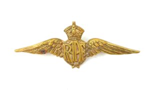 Australia, WW2, Original Royal Australian Air Force (RAAF) Brass Sweetheart Brooch