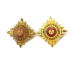 British Royal Army, 2 Officer’s Star (Pip), Order of the Bath “Tria Juncta In Uno”, Gilt and Enamel Officer Rank Badge