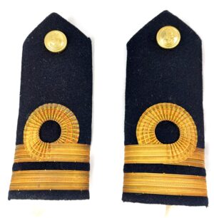 British, Royal Navy Lieutenant Shoulder Epaulettes, Pair, Made by Joseph Starkey Ltd