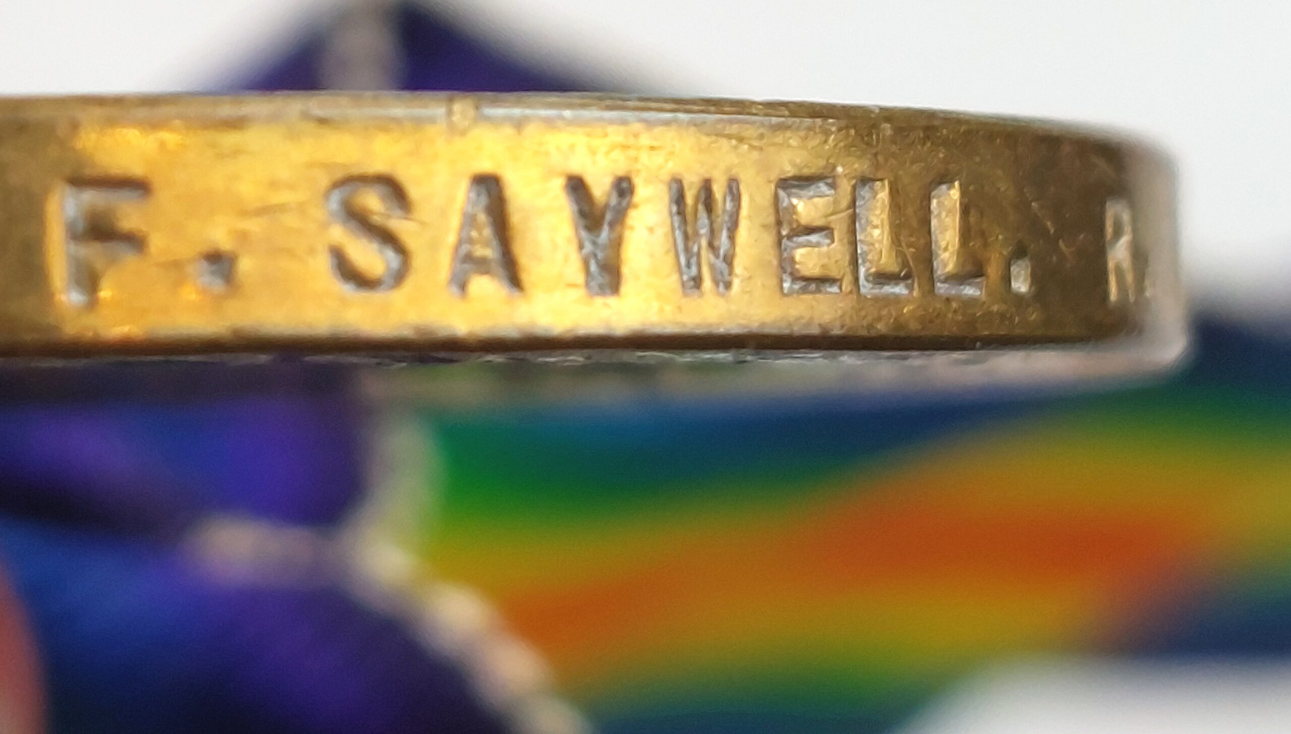 British, WW1, Three Medals to 64662 Gunner F. Saywell, Royal Field Artillery, Great War Medal (no ribbon), Victory Medal, 1914 Mons Star with ribbon bar with rosette, with ribbons, Unmounted - Image 14