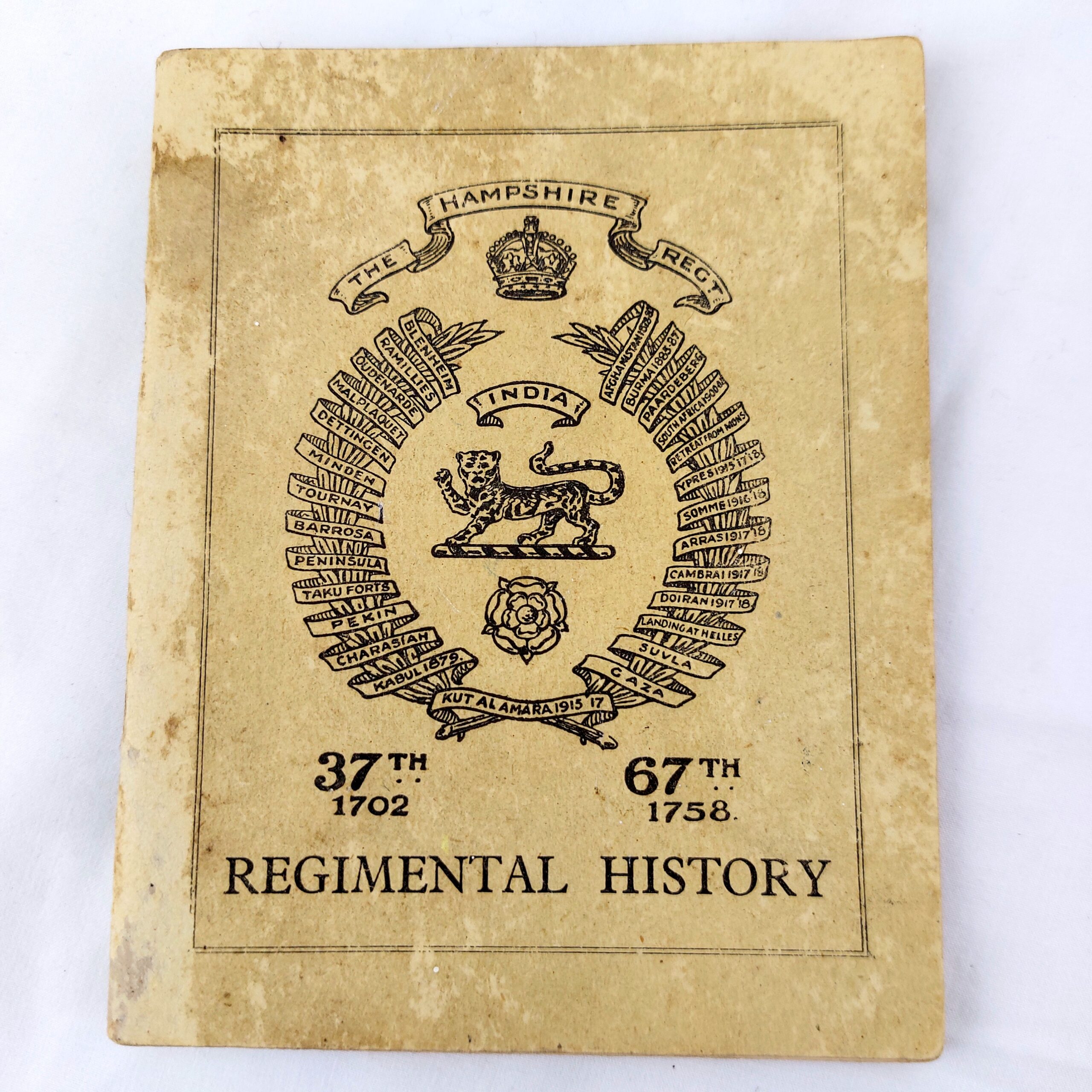 British, WW2, Medals and Service records for L.Cpl Leslie H.E. Hough, The France and Germany Star, The 1939-1945 Star, The WW2 War Medal 1939-1945, WW2 Issue letter for medals, Record of Service, The Hampshire Regt (36th & 7th Foot) Regimental History Booklet, Newspaper Clipping of Hampshire Reg't Wounded, EIIR Royal Military Police Blazer Badge, Soldier's Release Book Class A, National Registration Identity Card, Book of 12 B&W Photographs 1940-1944 Oostende - Image 13