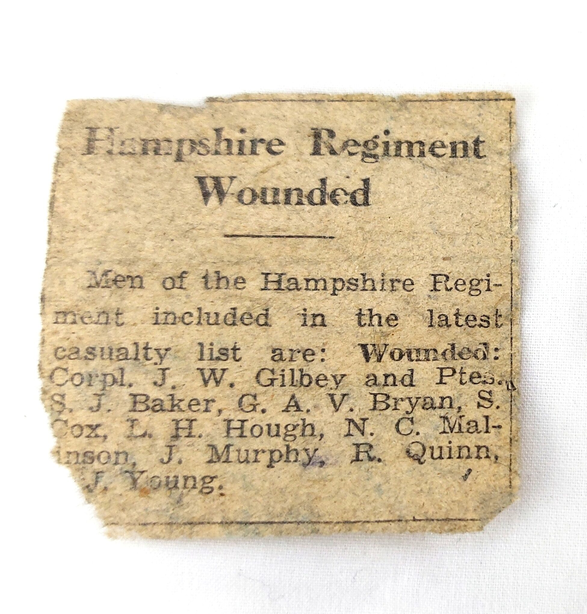 British, WW2, Medals and Service records for L.Cpl Leslie H.E. Hough, The France and Germany Star, The 1939-1945 Star, The WW2 War Medal 1939-1945, WW2 Issue letter for medals, Record of Service, The Hampshire Regt (36th & 7th Foot) Regimental History Booklet, Newspaper Clipping of Hampshire Reg't Wounded, EIIR Royal Military Police Blazer Badge, Soldier's Release Book Class A, National Registration Identity Card, Book of 12 B&W Photographs 1940-1944 Oostende - Image 14