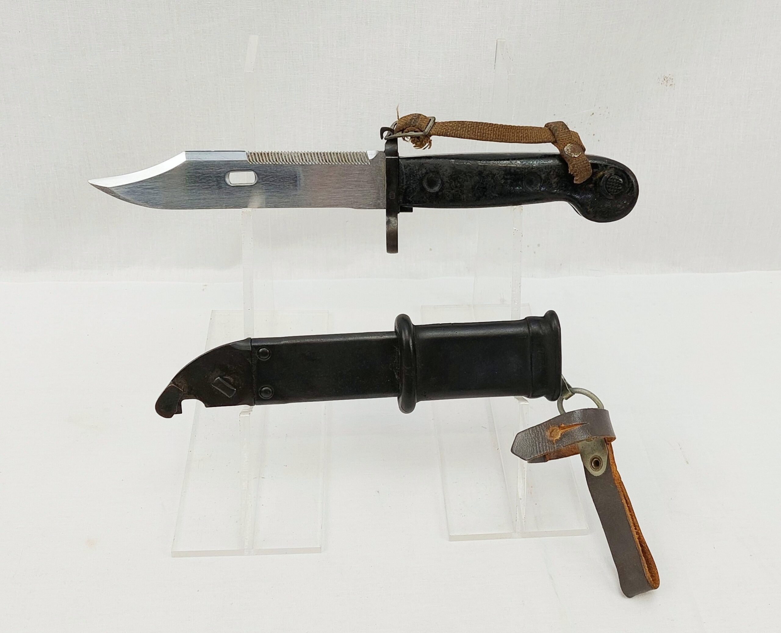 East German AKM Bayonet And Scabbard