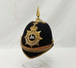 Edwardian East Lancashire Regiment Blue Cloth Home Service Helmet