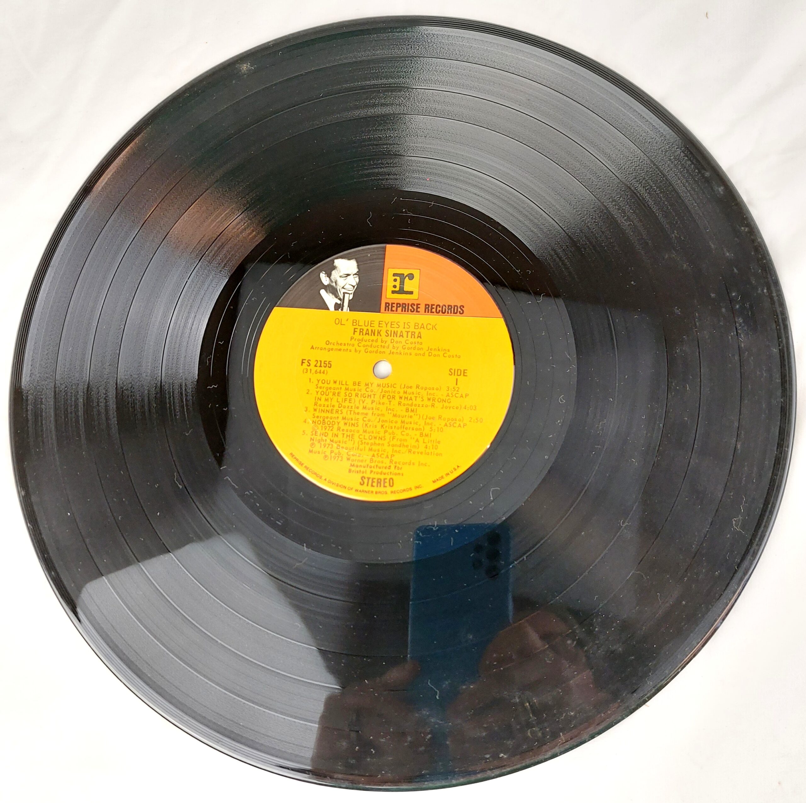 Frank Sinatra, Signed Original Album, ol' Blue Eyes is Back, FS2155, 1973 Reprise records, 1974 Sun Prize - Winning Letter and Newspaper Article included - Image 14
