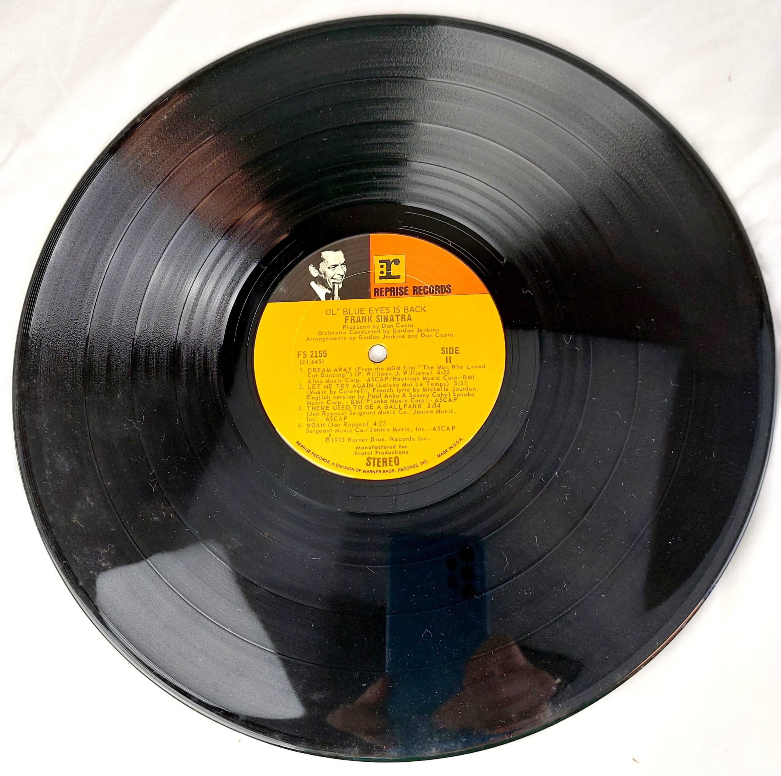 Frank Sinatra, Signed Original Album, ol' Blue Eyes is Back, FS2155, 1973 Reprise records, 1974 Sun Prize - Winning Letter and Newspaper Article included - Image 16