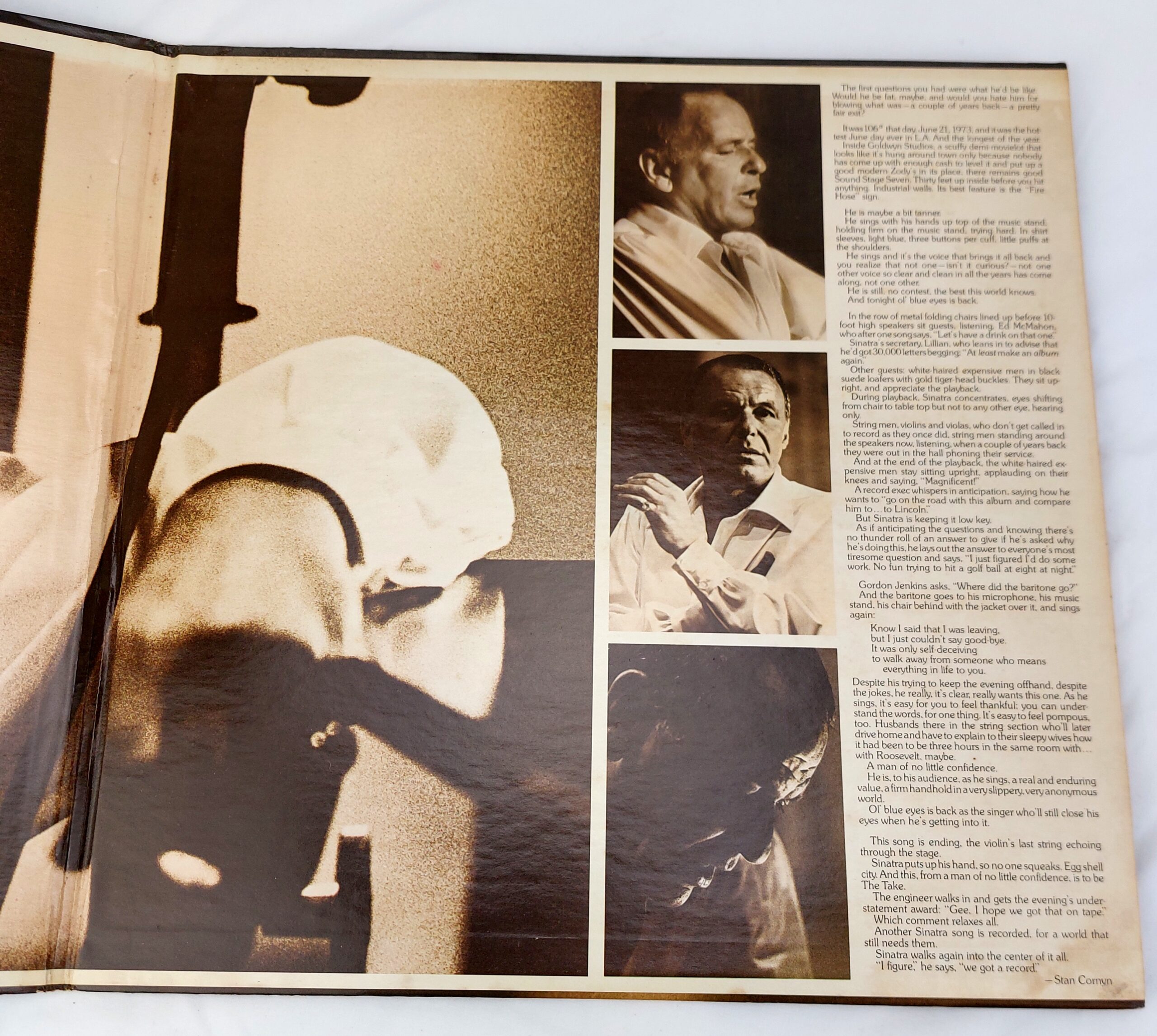 Frank Sinatra, Signed Original Album, ol' Blue Eyes is Back, FS2155, 1973 Reprise records, 1974 Sun Prize - Winning Letter and Newspaper Article included - Image 7