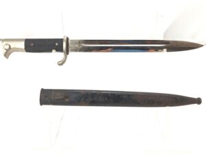 German, WW2, K98 Long Dress Parade Bayonet and Scabbard, by E.u.F. Horster Solingen