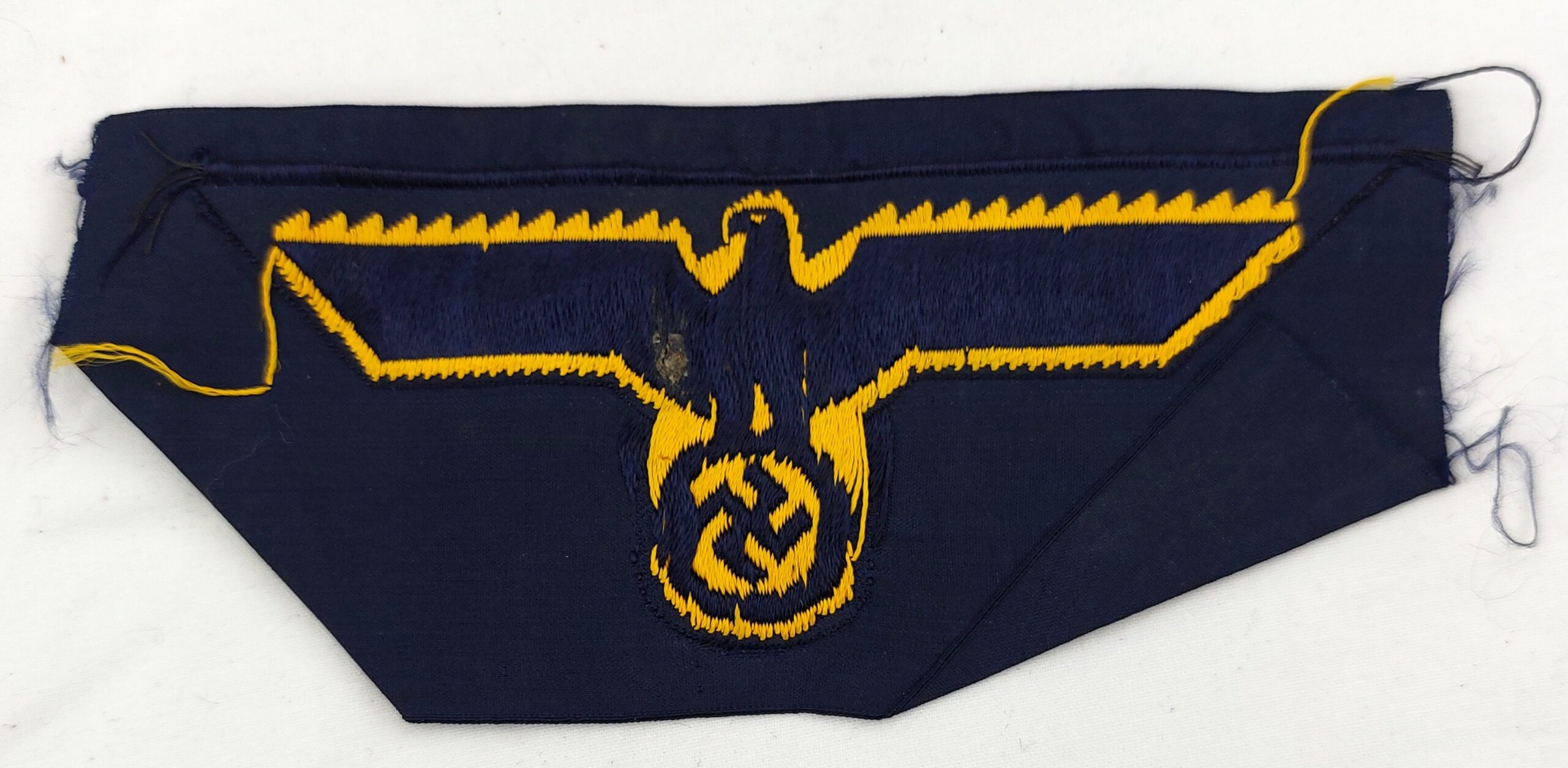 German, WW2, M38 Kriegsmarine Breast Cloth Eagle - Image 2