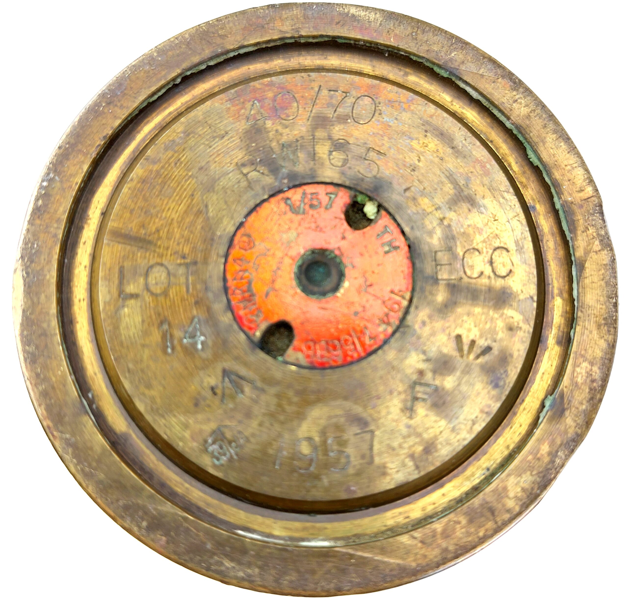 Original Bofors 40mm Gun Shell, Dated 1957, Inert - Image 3