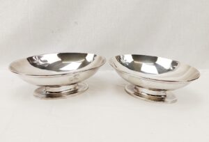 Pair Of Silver Plate Fruit Bowls From Adolph Hitlers Eagle Nest With Provenance