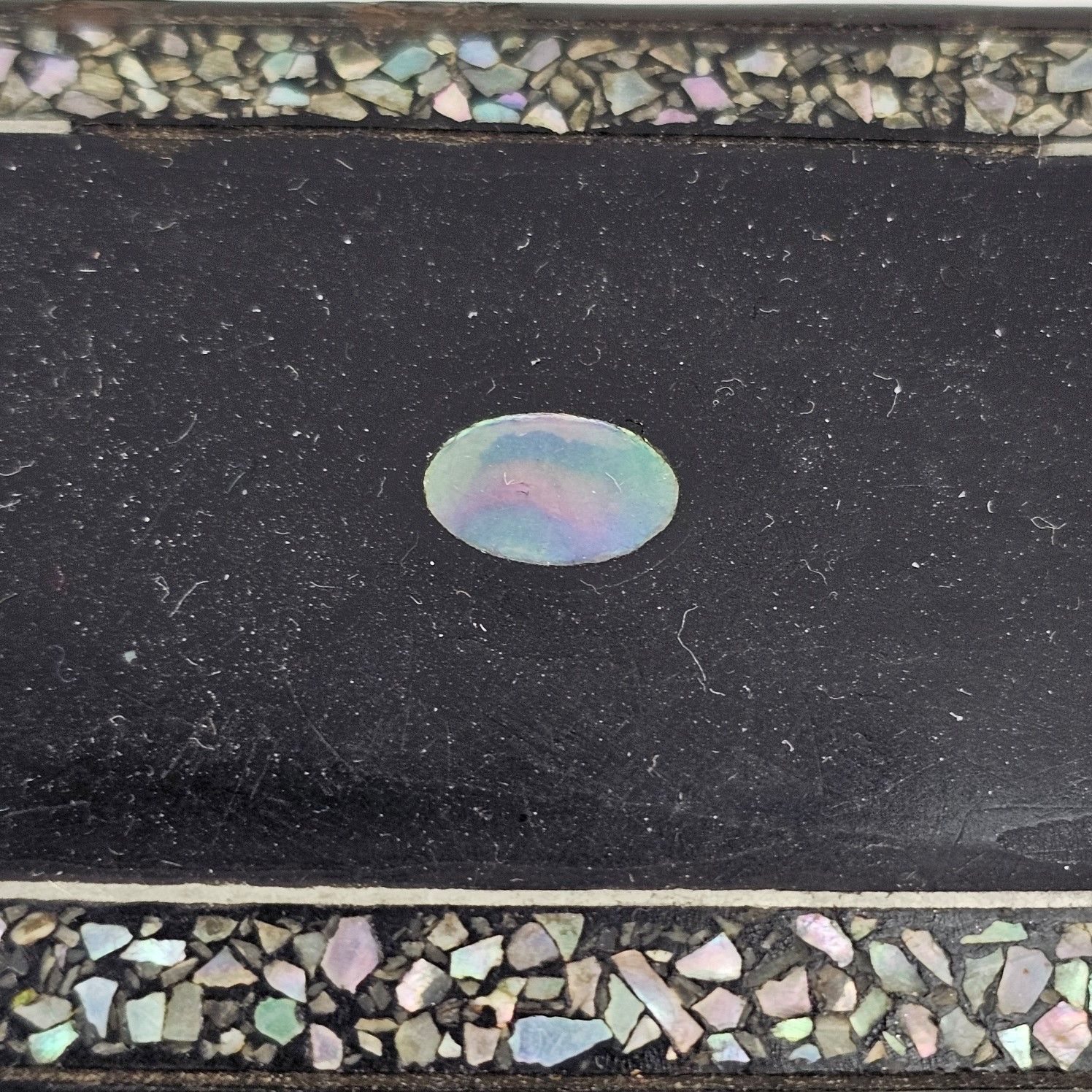 Victorian Papier Mache Snuff Box With Mother Of Pearl - Image 4