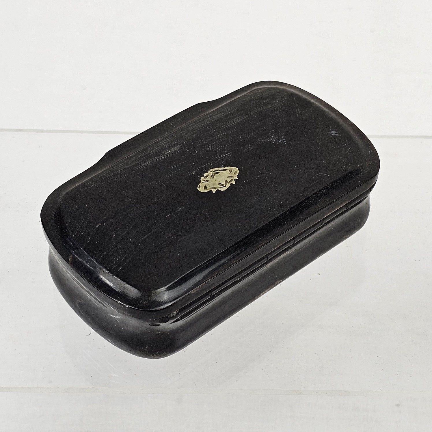 Victorian Papier Mache Snuff Box With Silver Cartouche - Image 7