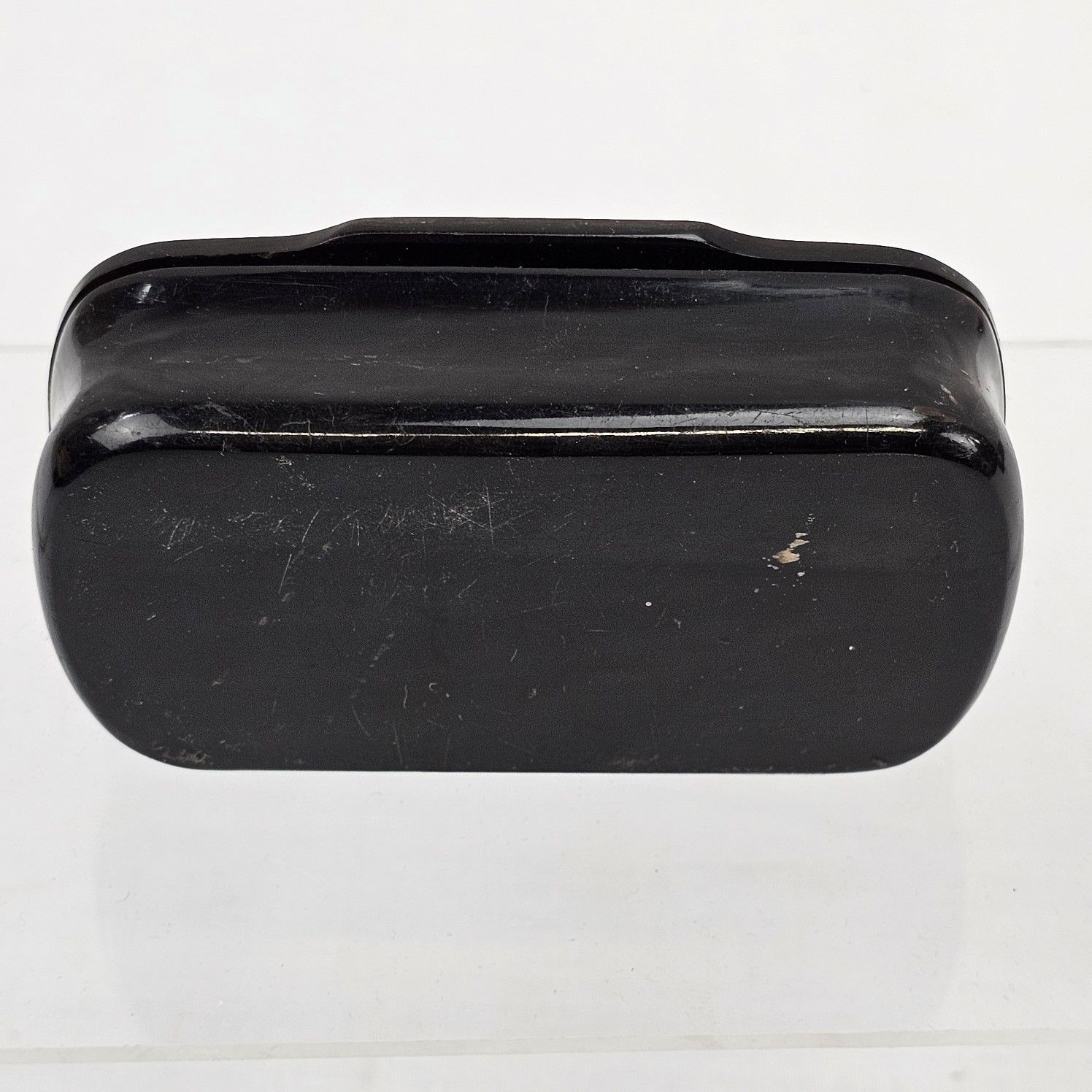 Victorian Papier Mache Snuff Box With Silver Cartouche - Image 3
