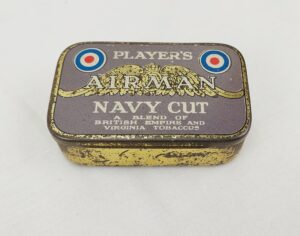 WW2 Players Airman Navy Cut Tobacco Tin