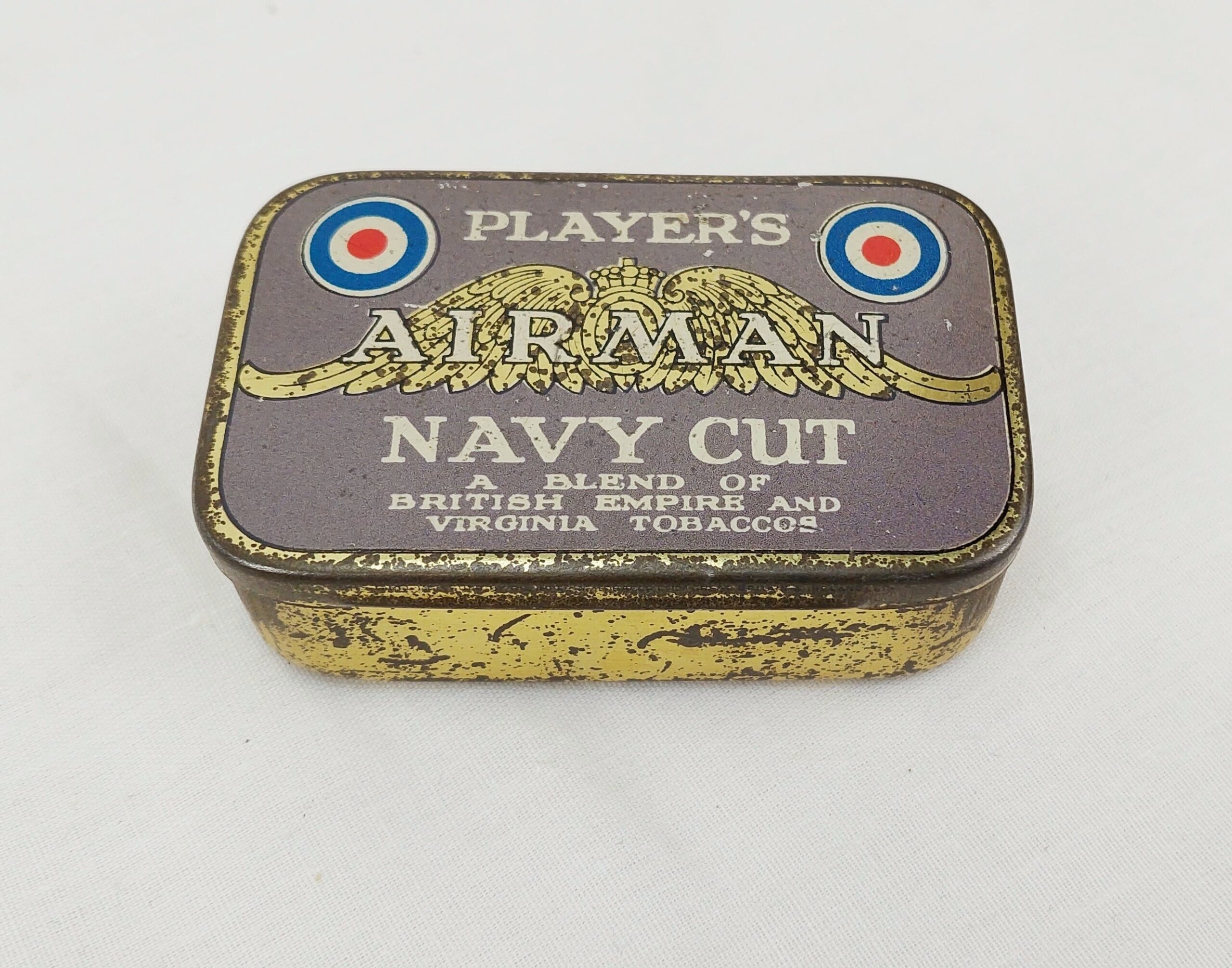 WW2 Players Airman Navy Cut Tobacco Tin