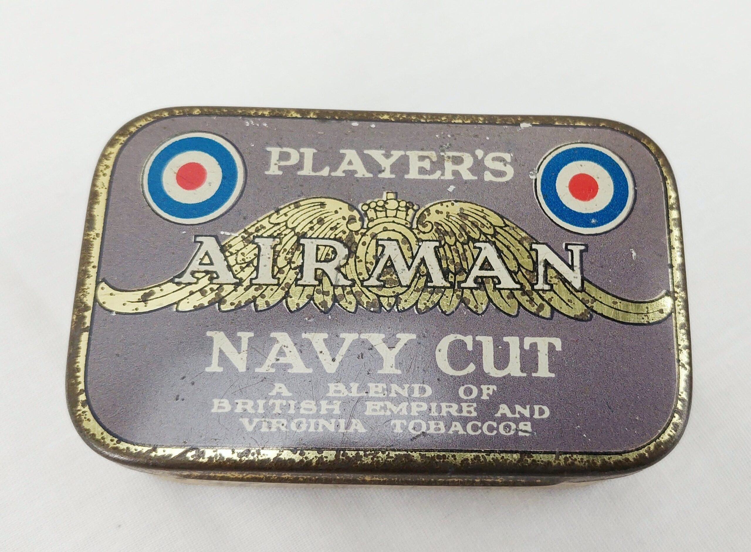 WW2 Players Airman Navy Cut Tobacco Tin - Image 2