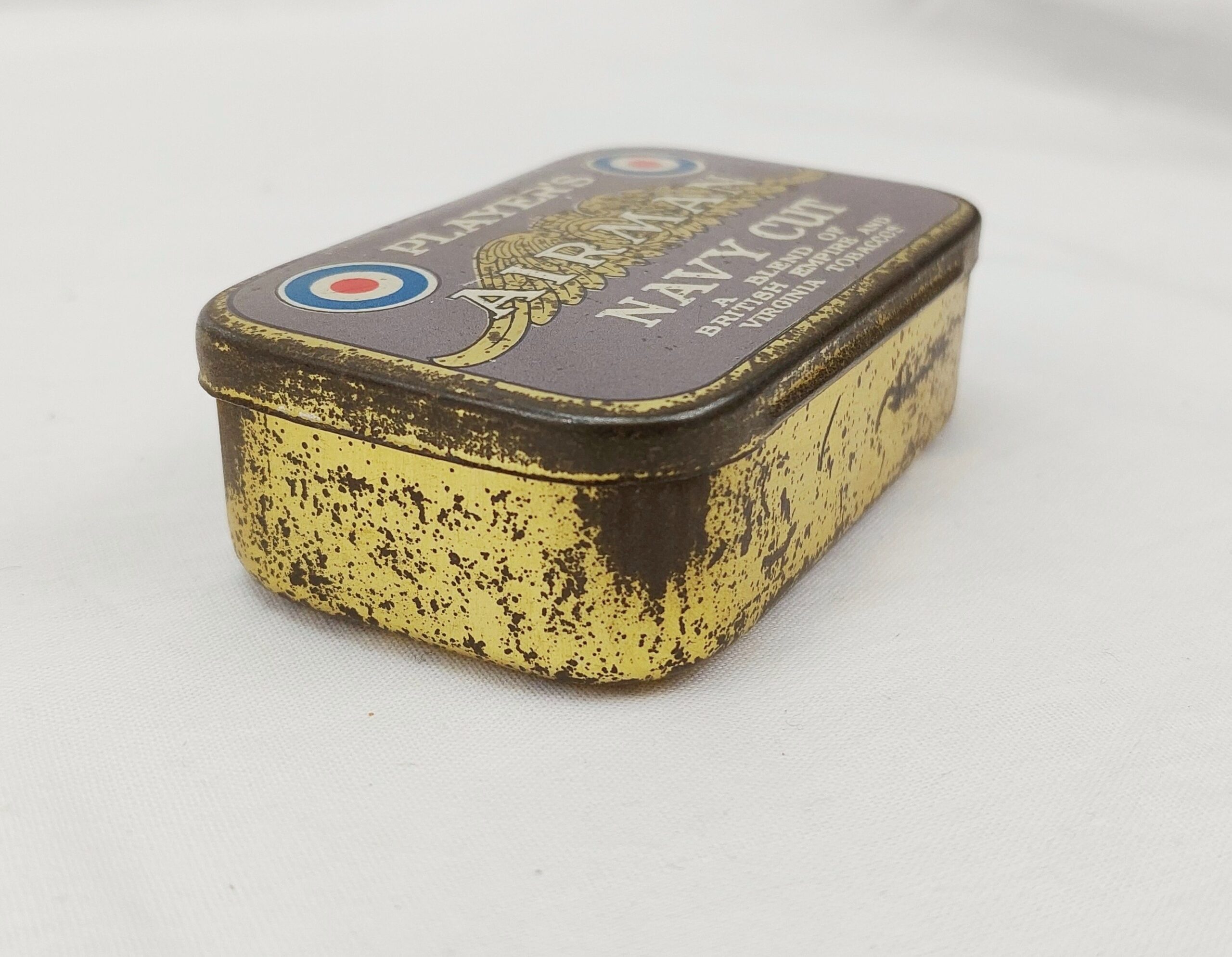 WW2 Players Airman Navy Cut Tobacco Tin - Image 4