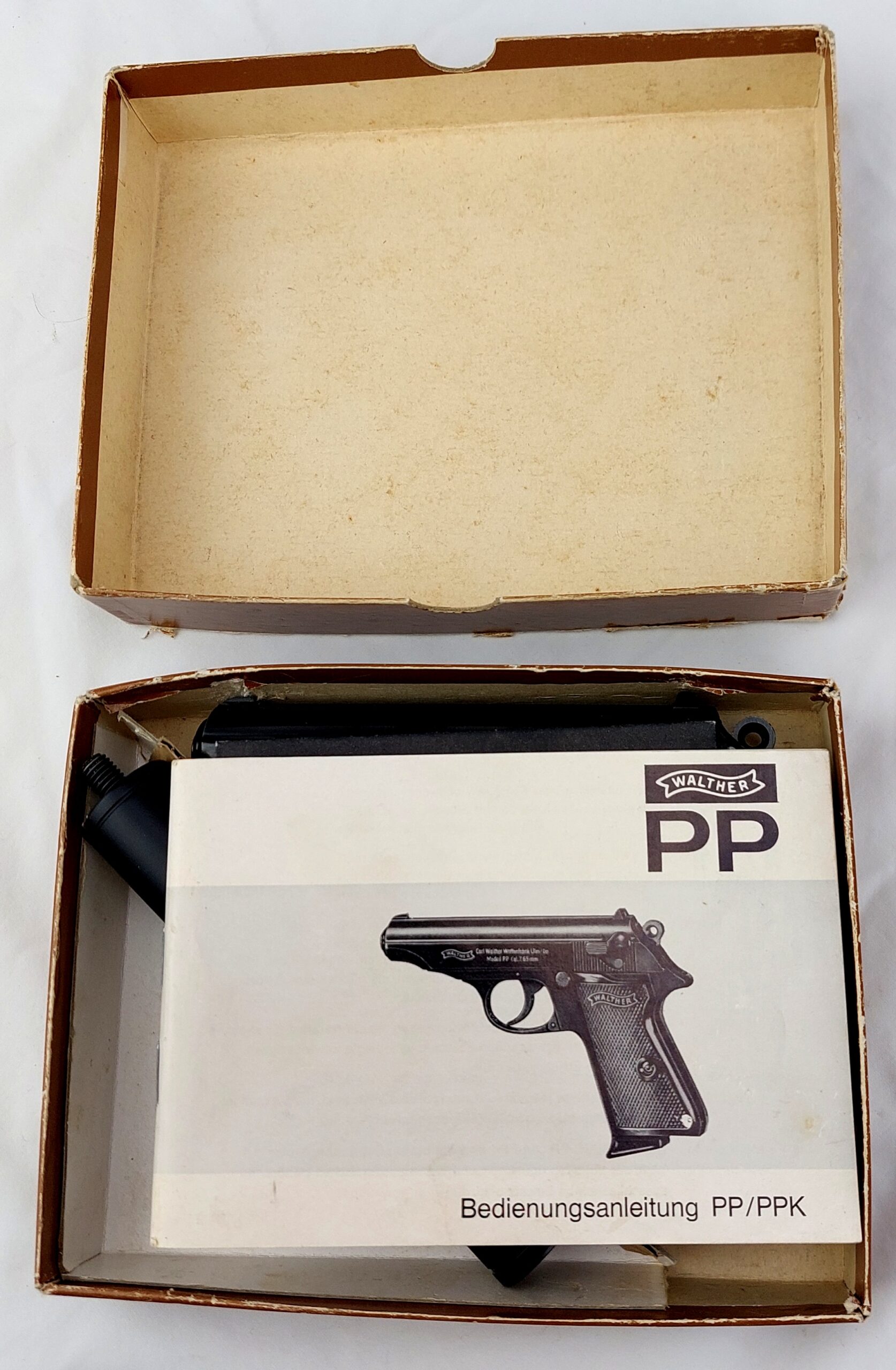 West German, 1971, Walther PPK 7.65mm, Old Spec with Original Box Target Test & Instruction Booklet, Plus Replica Silencer, Deactivated Old Spec - Image 39