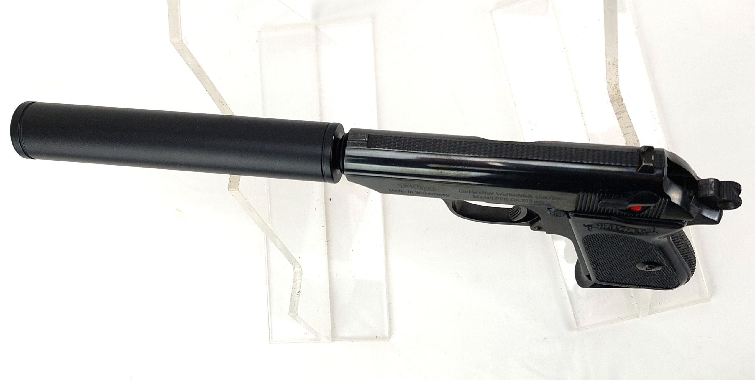 West German, 1971, Walther PPK 7.65mm, Old Spec with Original Box Target Test & Instruction Booklet, Plus Replica Silencer, Deactivated Old Spec - Image 7