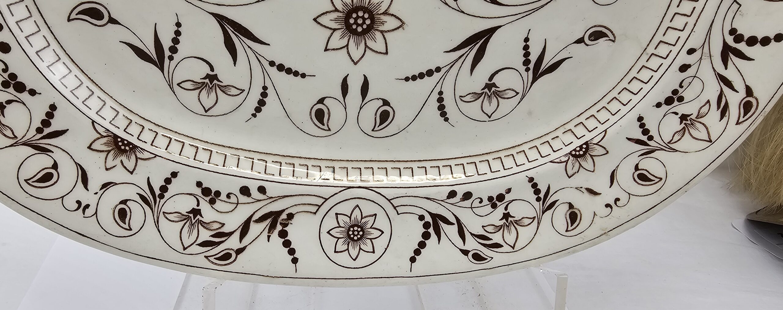 c1880 TG And FB Dresden Booths Ironstone Platter - Image 4